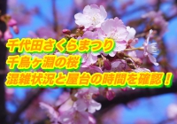 千代田さくらまつり・千鳥ヶ淵の桜2020混雑状況と屋台の時間を確認！
